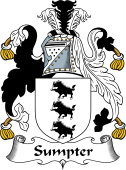 English Coat of Arms for the family Sumpter