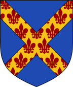 Saltire Semee de Lis