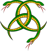 Three Serpents Embowed and Fretted