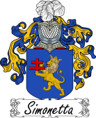 Araldica Italiana Coat of arms used by the Italian family Simonetta