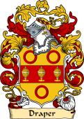 English or Welsh Family Coat of Arms (v.23) for Draper