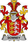 Irish Coat of Arms for Downey or O