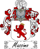 Araldica Italiana Coat of arms used by the Italian family Massimo