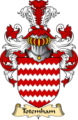 English Coat of Arms (v.23) for the family Totenham