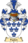 English Coat of Arms (v.23) for the family Paston