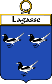 French Coat of Arms Badge for Lagasse