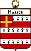 Irish Badge for Hussey or O