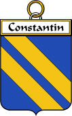 French Coat of Arms Badge for Constantin