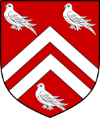 English Family Shield for Peach