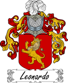 Araldica Italiana Coat of arms used by the Italian family Leonardo