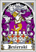 Polish Coat of Arms Bookplate for Jezierski