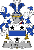 Irish Coat of Arms for Hoyle or McIlhoyle