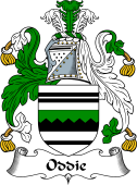 English Coat of Arms for the family Oddie or Oddy