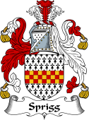 English Coat of Arms for the family Sprigg (e)