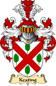 Irish Family Coat of Arms (v.23) for Keating or O