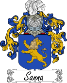 Araldica Italiana Coat of arms used by the Italian family Sanna