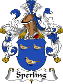 German Wappen Coat of Arms for Sperling