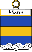 French Coat of Arms Badge for Marin