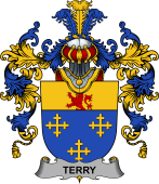 Irish Family Coat of Arms (v.25b) Terry