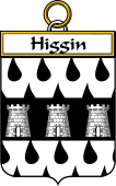 Irish Badge for Higgin or O