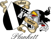 Sept (Clan) Coat of Arms from Ireland for Plunkett