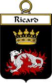 French Coat of Arms Badge for Ricard