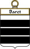 French Coat of Arms Badge for Baret