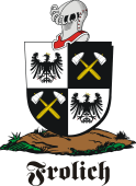 German shield on a mount for Frolich