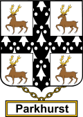 English Coat of Arms Shield Badge for Parkhurst