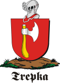 German shield on a mount for Trepka