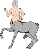 Centaur Head in Profile Holding TMP