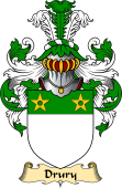 English Coat of Arms (v.23) for the family Drury