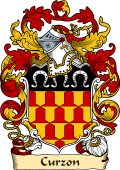 English or Welsh Family Coat of Arms (v.23) for Curzon