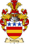 English Coat of Arms (v.23) for the family Penway