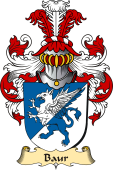 v.23 Coat of Family Arms from Germany for Baur