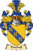 English Coat of Arms (v.23) for the family Powtrell