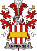 Coat of arms used by the Danish family Ampringen or Ambring
