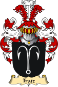 v.23 Coat of Family Arms from Germany for Tratz