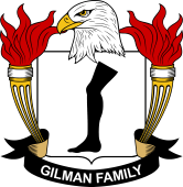 Coat of arms used by the Gilman family in the United States of America