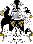 English Coat of Arms for the family Bures