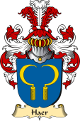 v.23 Coat of Family Arms from Germany for Haer