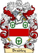 English or Welsh Family Coat of Arms (v.23) for Bradley