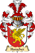 v.23 Coat of Family Arms from Germany for Harscher