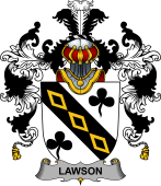 Irish Family Coat of Arms (v.25b) Lawson