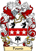 English or Welsh Family Coat of Arms (v.23) for Pound (Drayton, Hants)