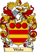 English or Welsh Family Coat of Arms (v.23) for Wake (Northamptonshire)