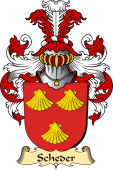 v.23 Coat of Family Arms from Germany for Scheder