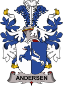 Coat of arms used by the Danish family Andersen or Andreasen
