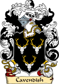 English or Welsh Family Coat of Arms (v.23) for Cavendish (Ref Berry)