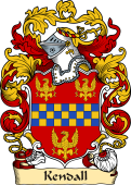 English or Welsh Family Coat of Arms (v.23) for Kendall
